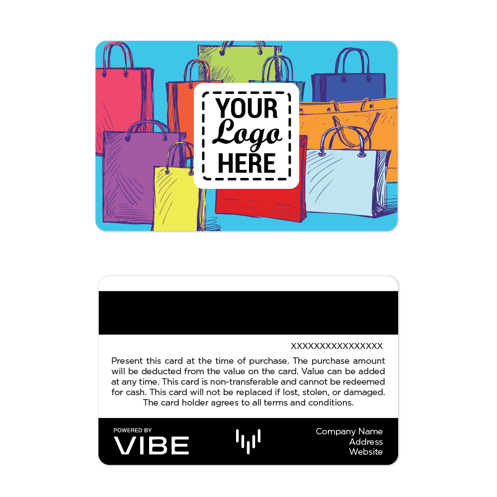 Vibe Rainbow Shopping Bags Gift Cards