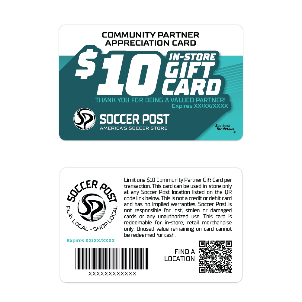 Soccer Post Community Partner Gift Card
