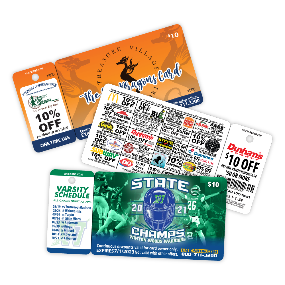 EMI Fundraising Combo Card with One Key Tag