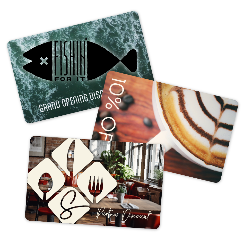 TableNeeds Fully Custom Discount Card Plastic