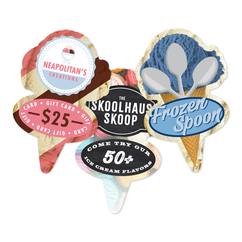 TableNeeds Fully Custom Shape Ice Cream