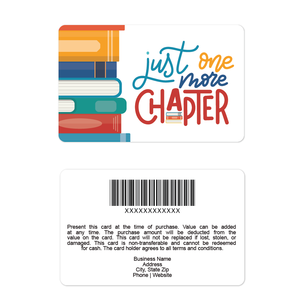 Just One More Chapter Gift Cards
