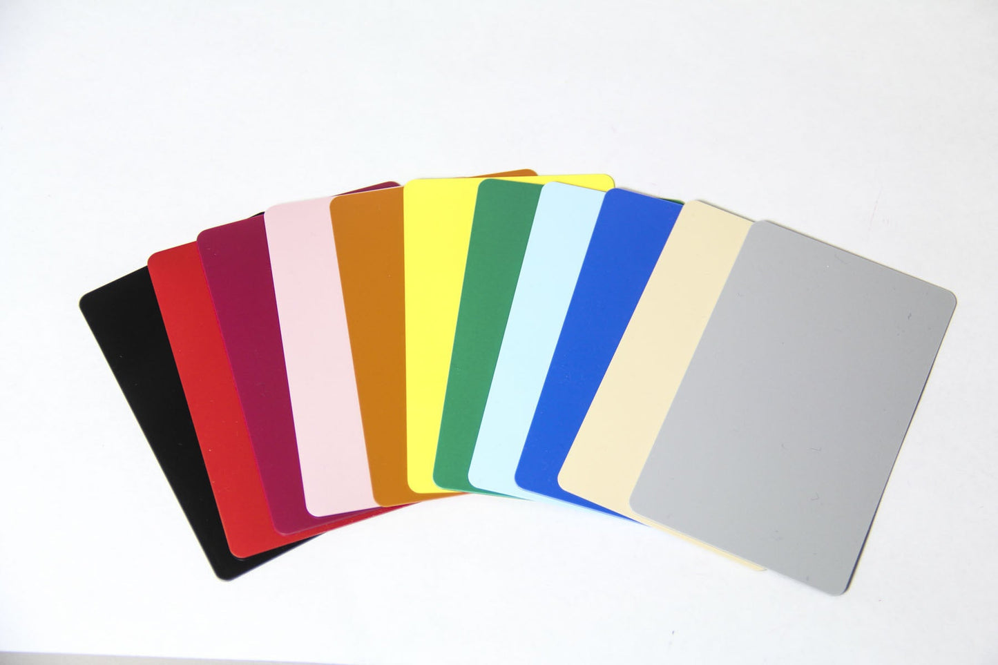 Colored Plastic Cards - 50 Packs