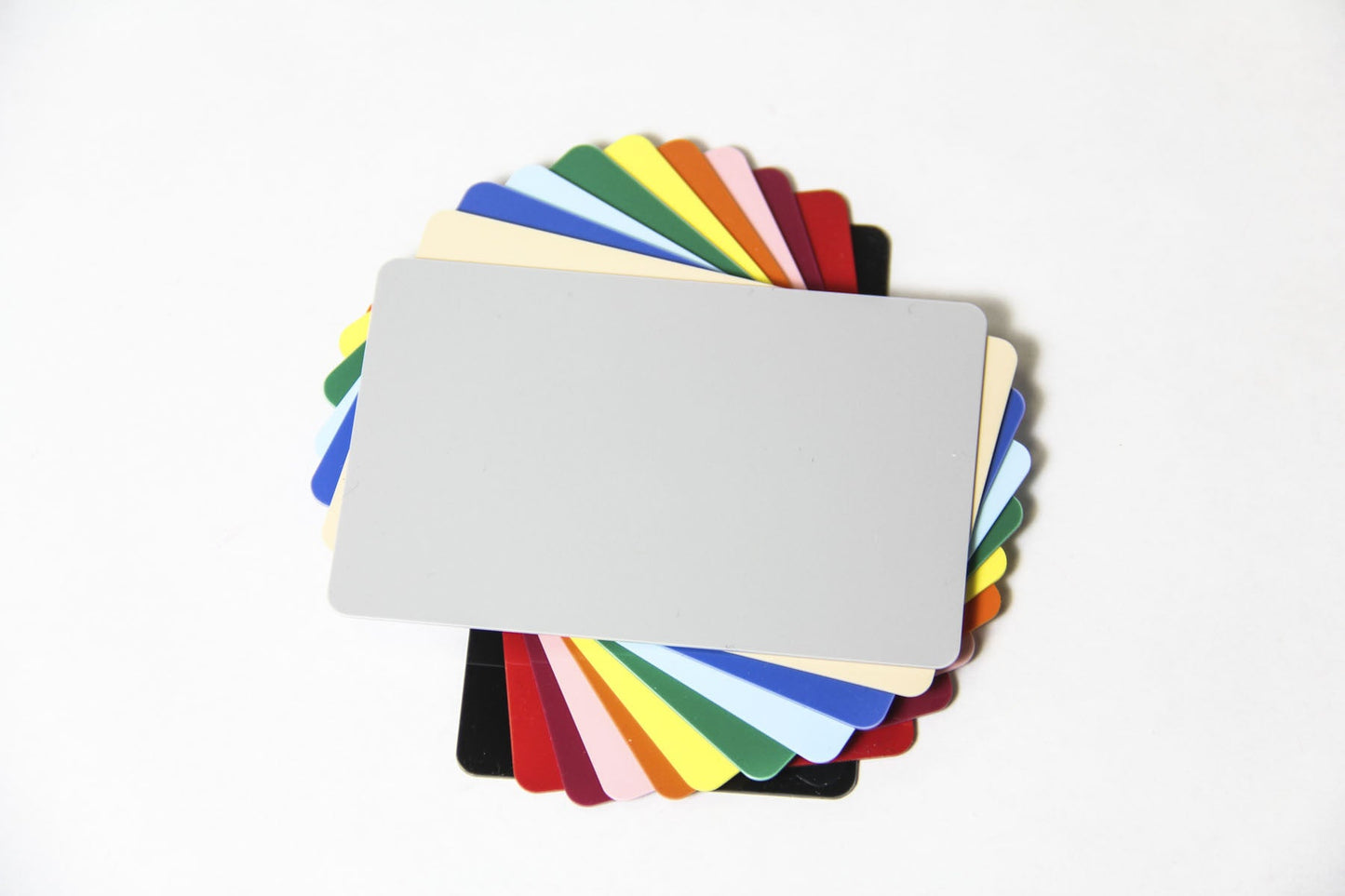 Colored Plastic Cards - 50 Packs