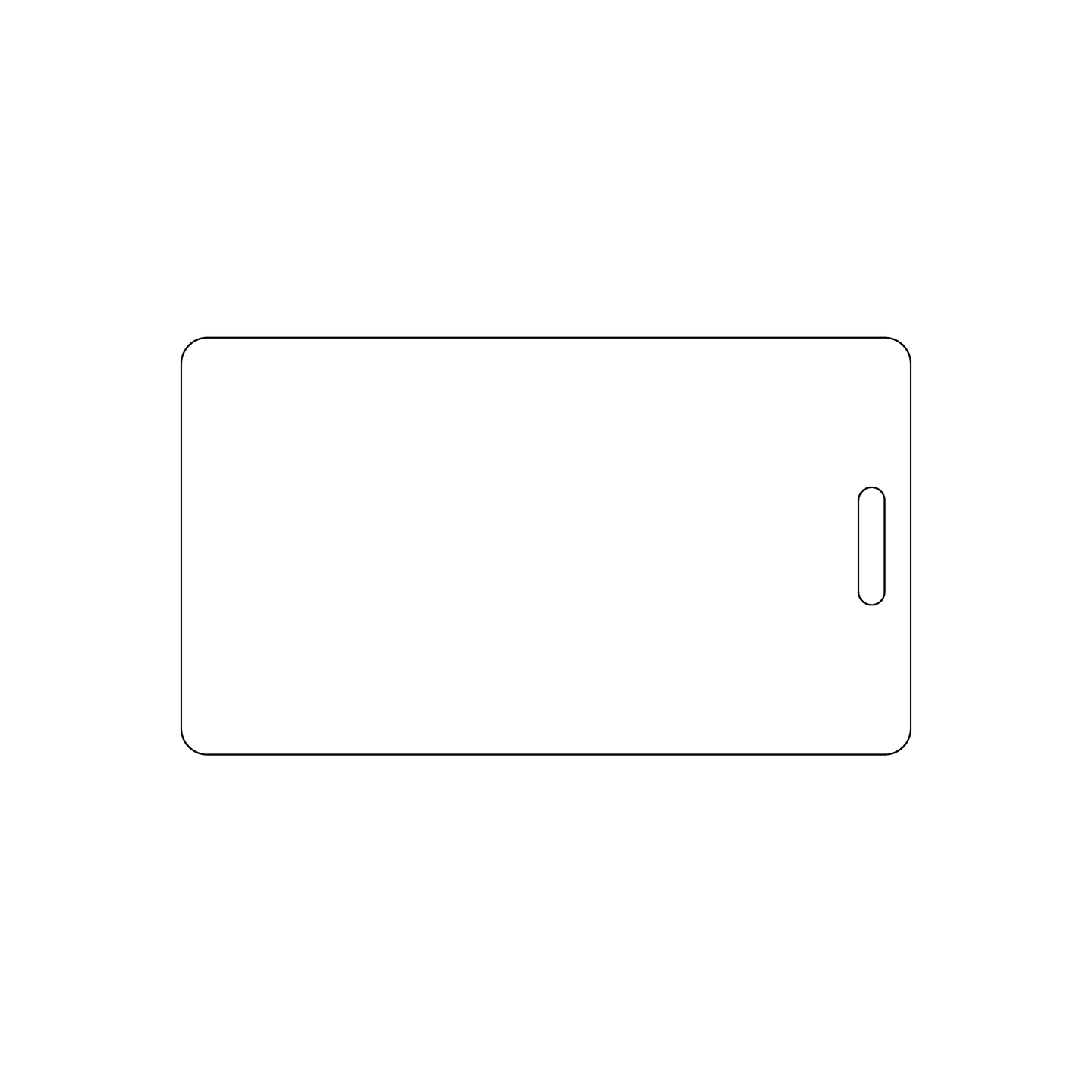 Custom Plastic 3.5" x 2" Vertical
