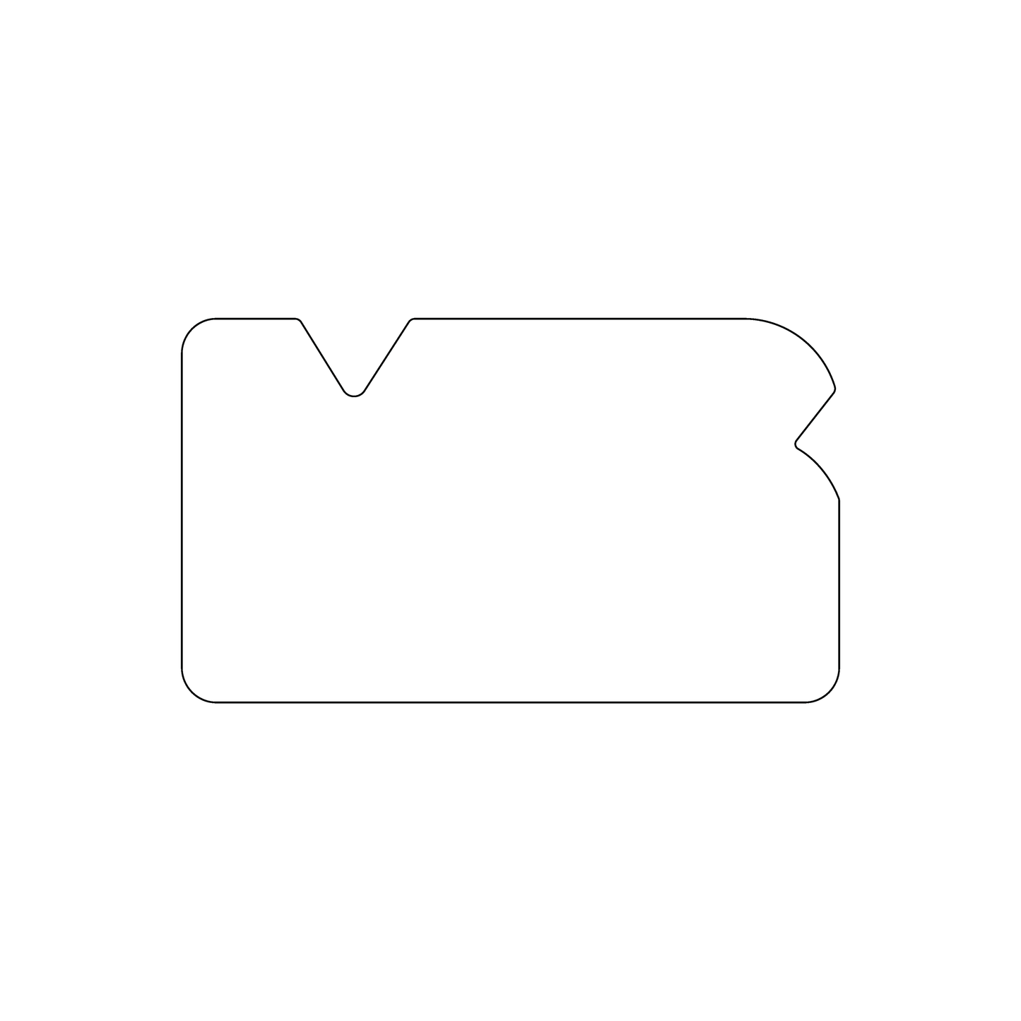 Custom Plastic 3" x 1.75" Loaf Shape Cards