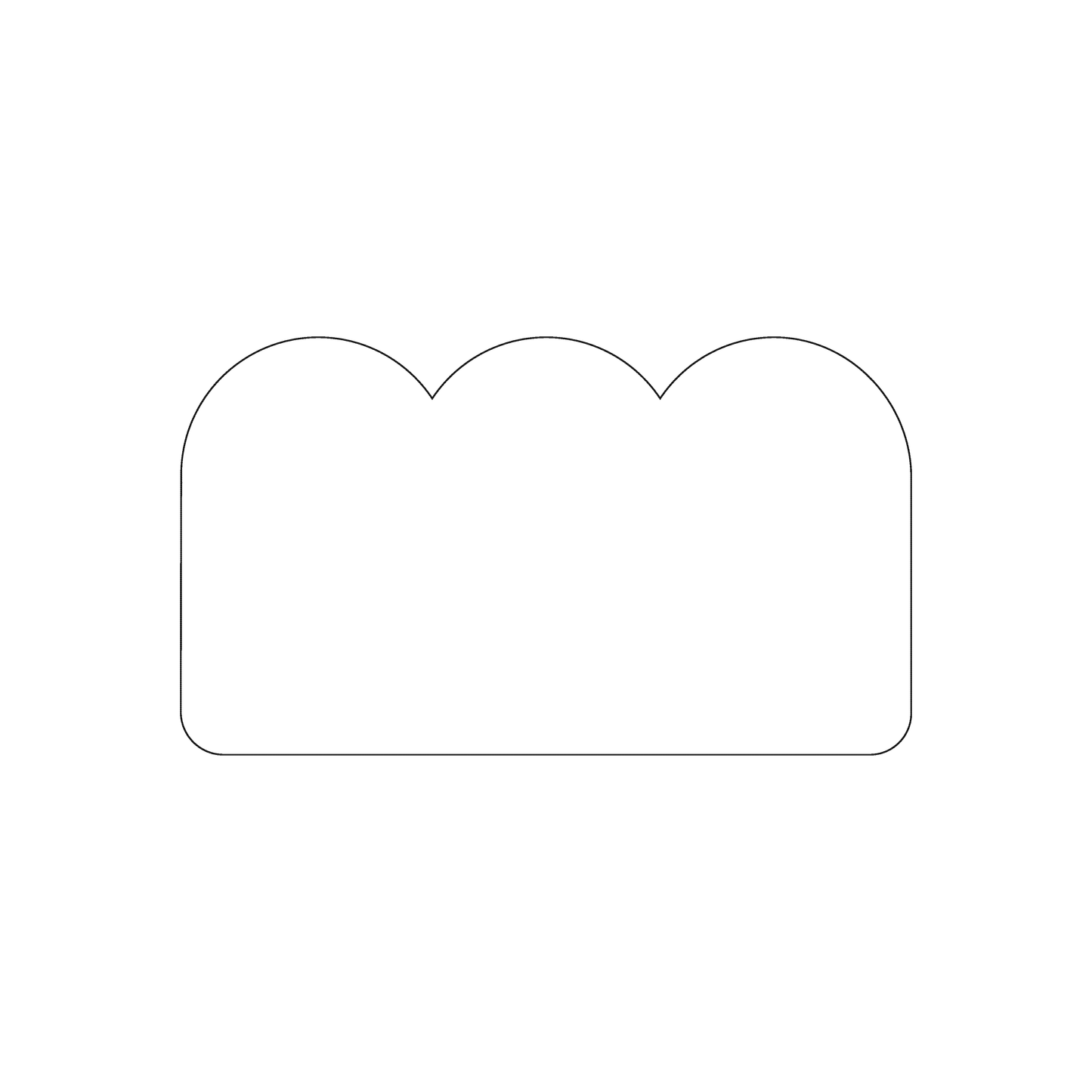 Custom Plastic 3.5" x 2" 3 Bump Shape Business Cards