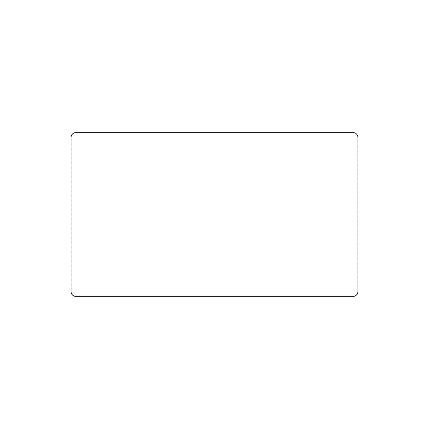 Custom Plastic 3.5" x 2" Slightly Rounded Corners Cards