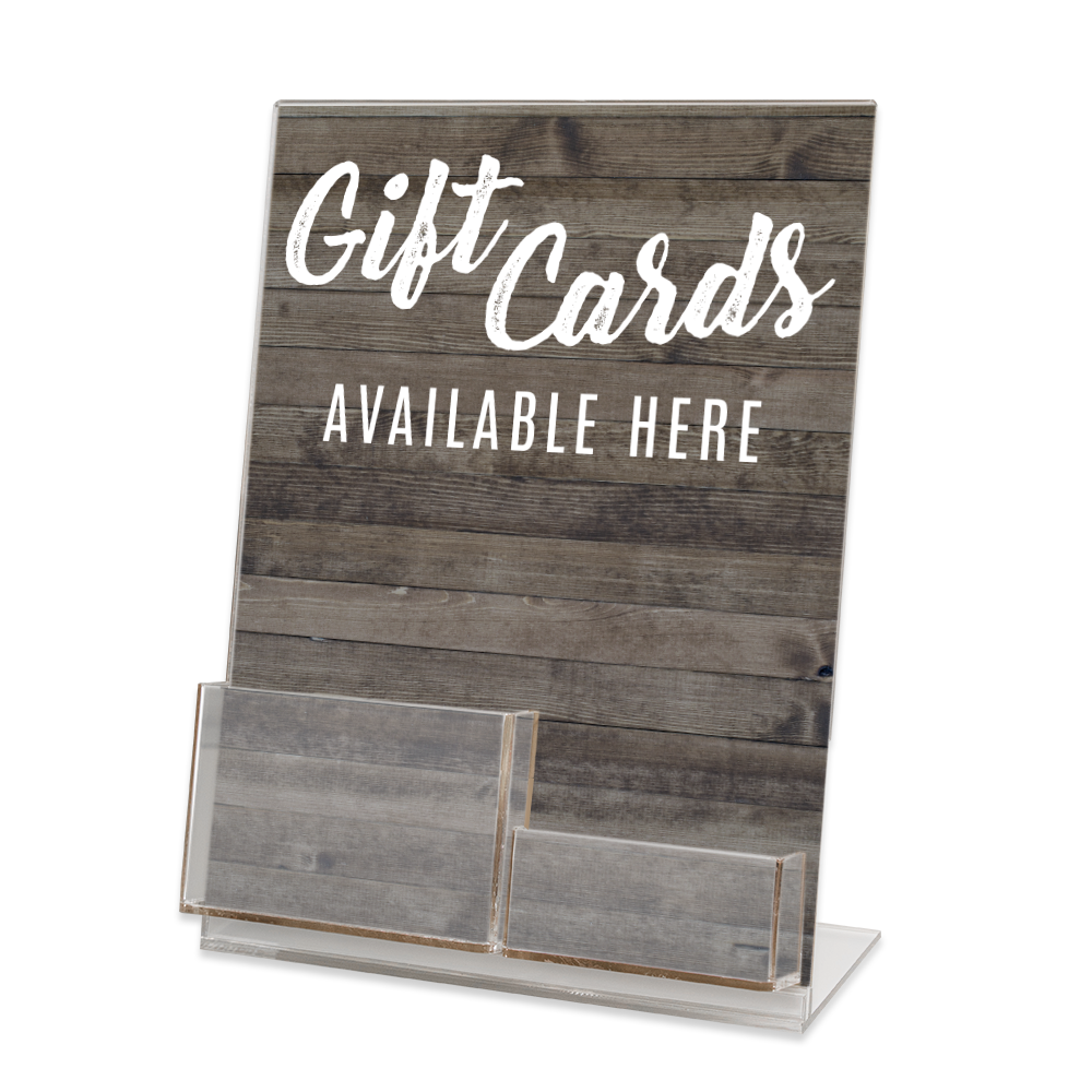 Rundoo Gift Card and Backer Display Stand