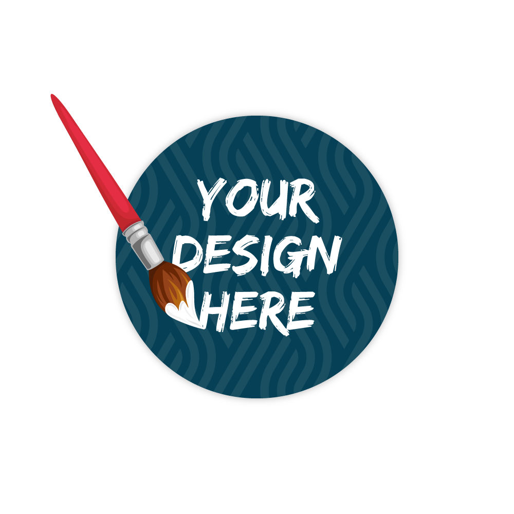 Custom Plastic 2.375" x 2.375" Circle Cards