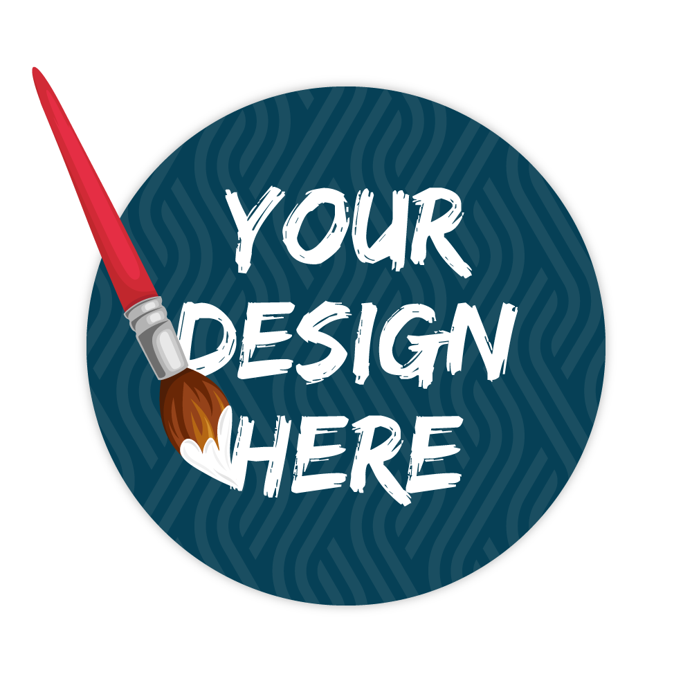 Custom Plastic 3.5" x 3.5" Circle Cards