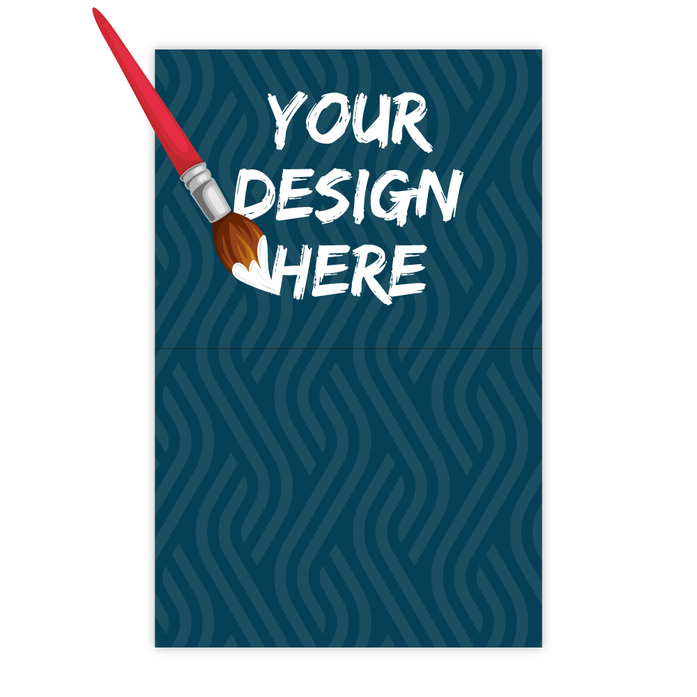 Custom Tall Paper Gift Card Holders - No Slits
