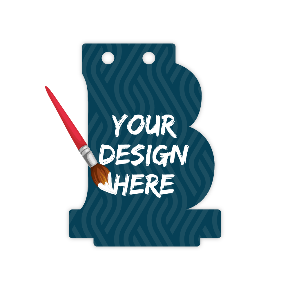 Custom Plastic 3" x 2.25" B Shape Cards