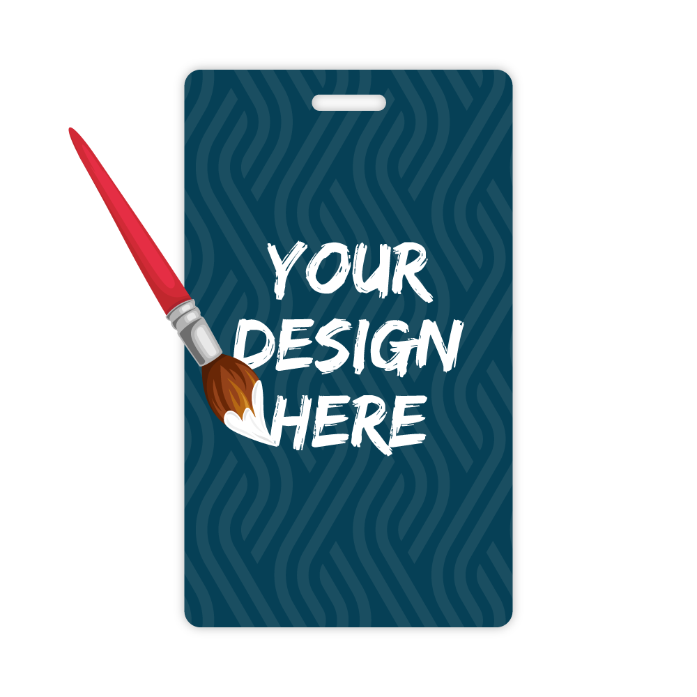 Custom Plastic 4.25" x 2.5" Badges
