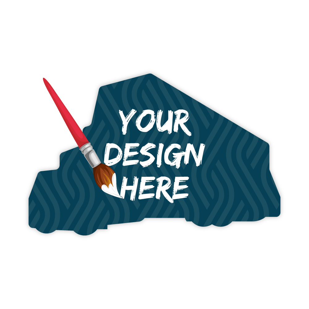 Custom Plastic 3.5" x 2.25" Big Rig Shape Cards