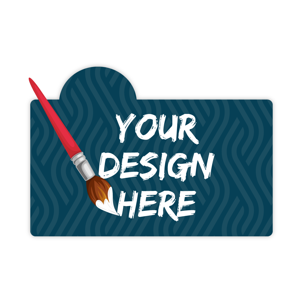 Custom Plastic 4" x 2.8" Bump Cards