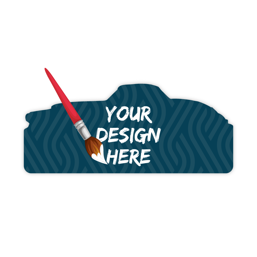 Custom Plastic 1.5" x 3.5" Car Shape Cards