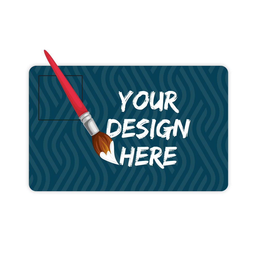 Custom Plastic 3.375" x 2.125" Cards with Punch-Out Square