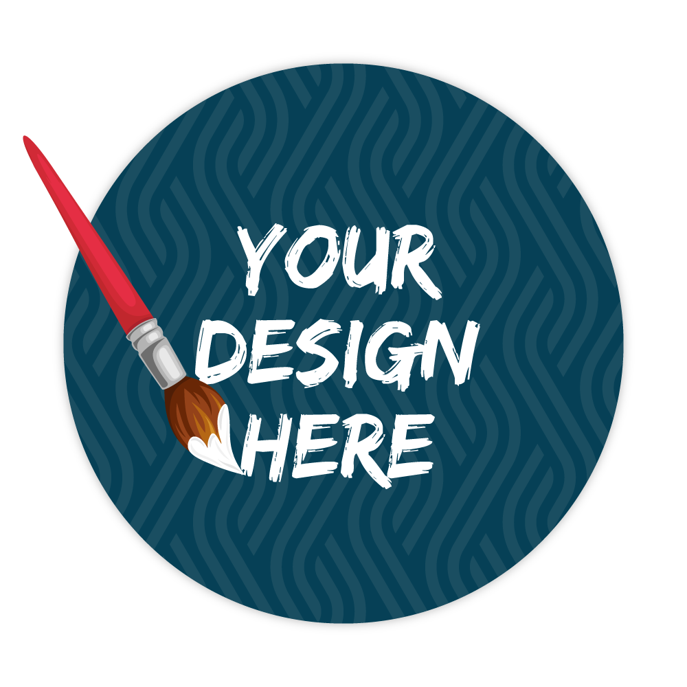 Custom Plastic 3.5" Circle Cards