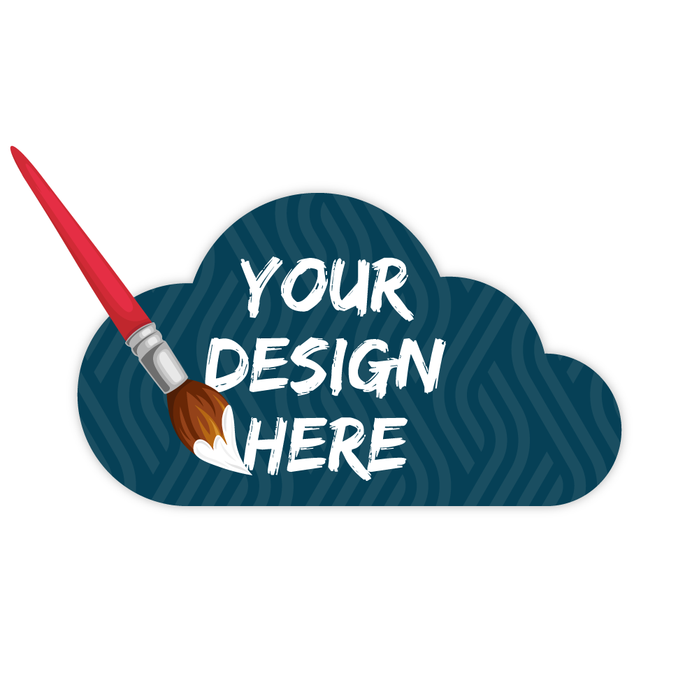 Custom Plastic 3.375" x 2.125" Cloud Cards
