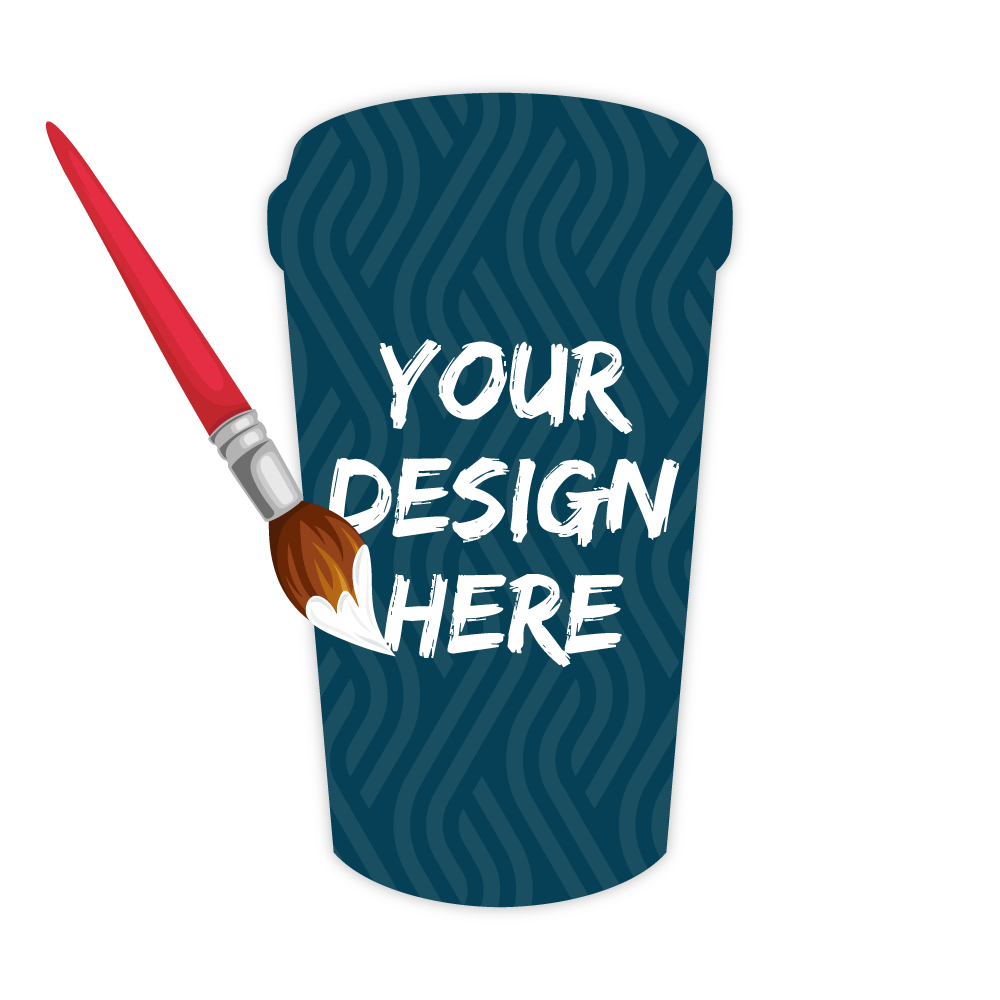 Custom Plastic 2" x 3.5" Coffee Cup Cards