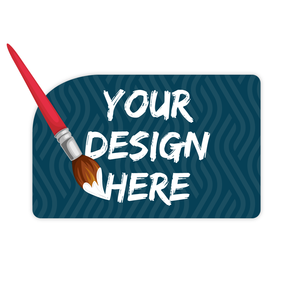 Custom Plastic 3.375" x 2.125" Curve Corner Cards