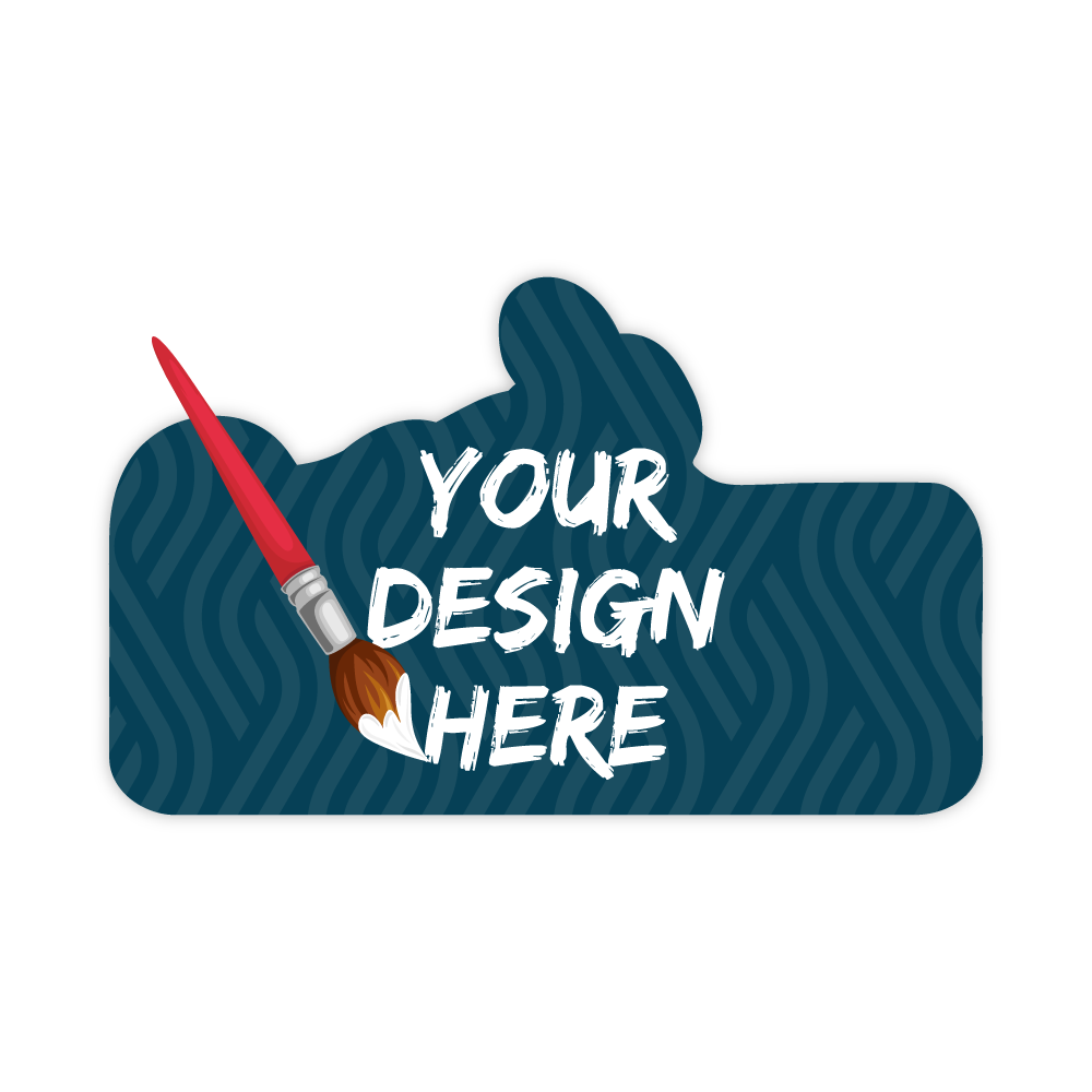 Custom Plastic 3.25" x 2" Unique Shape Cards