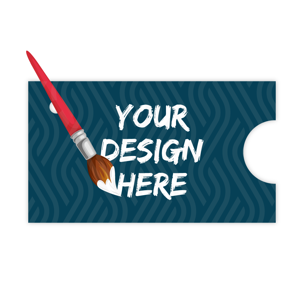 Custom Plastic 3.5" x 2" Hole Cards