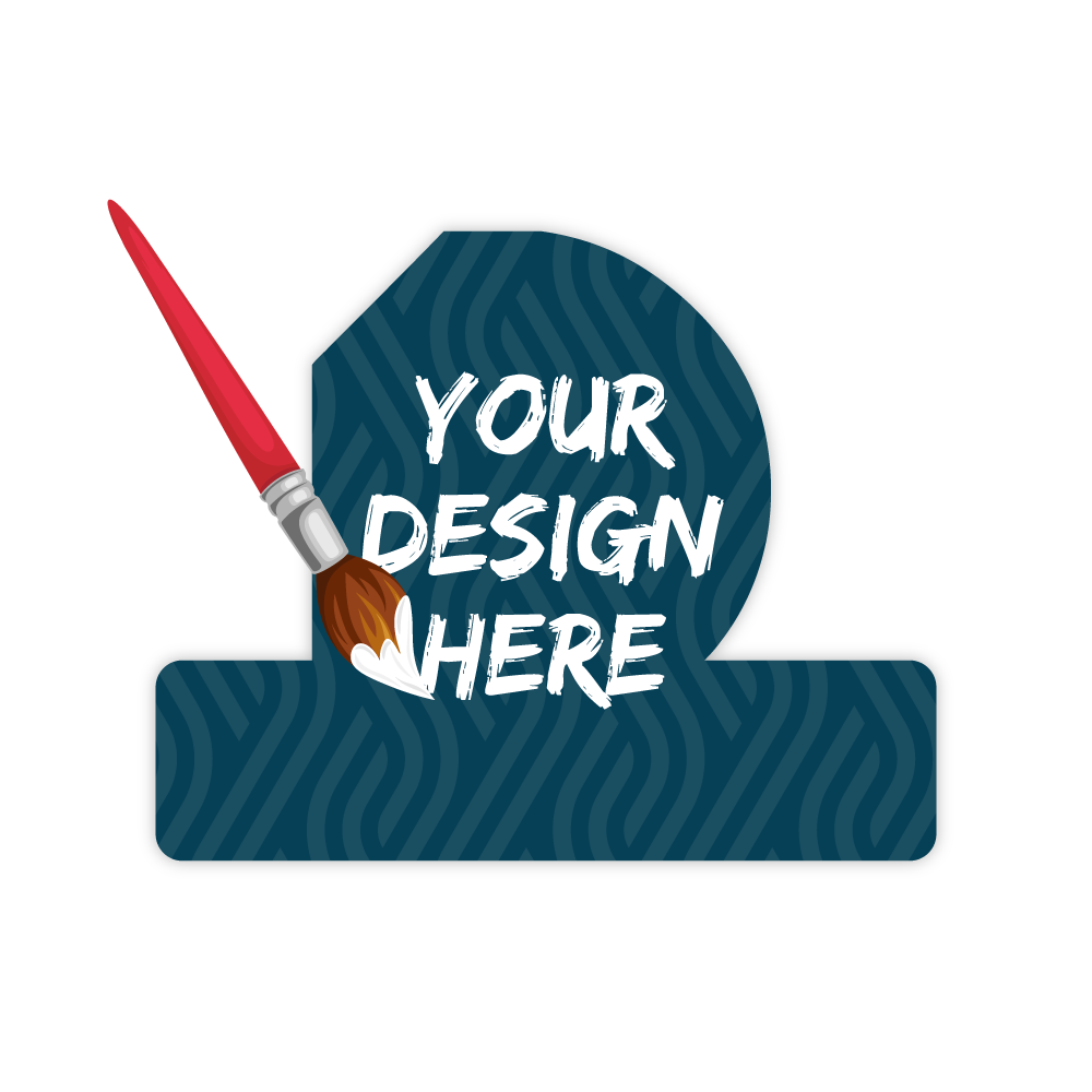 Custom Plastic 3.1" x 2.5" D-Shape Cards