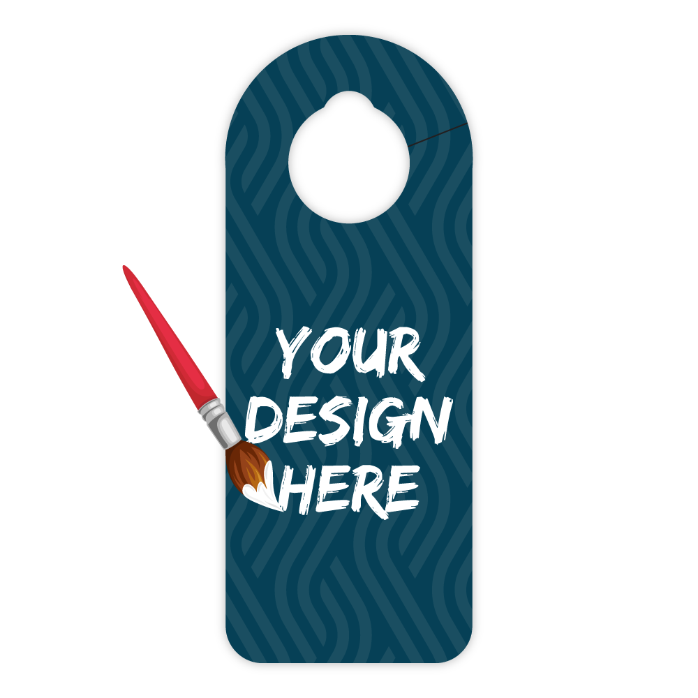 Custom Plastic 3.25" x 8.25" Slit Door Hanger