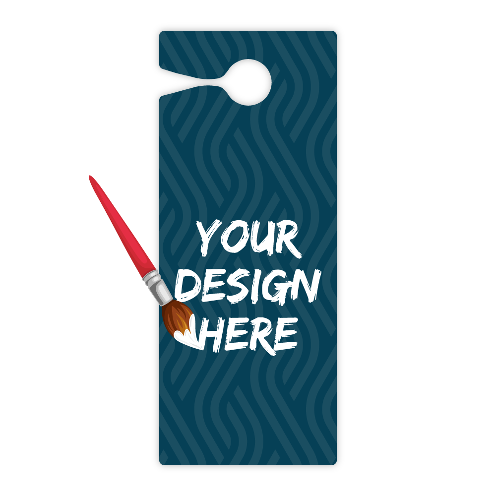 Custom Plastic 4.5" x 11" Door Hangers