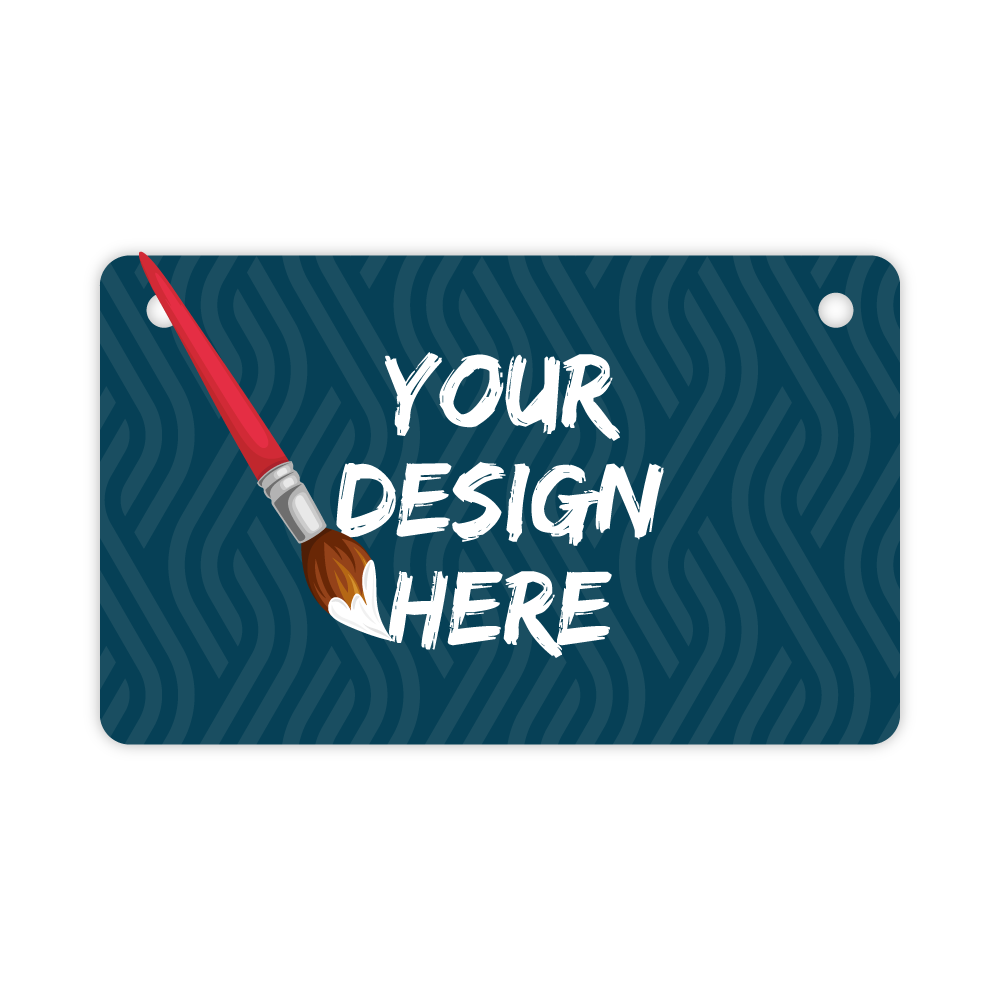 Custom Plastic 4.5" x 2.75" Rectangle Tags
