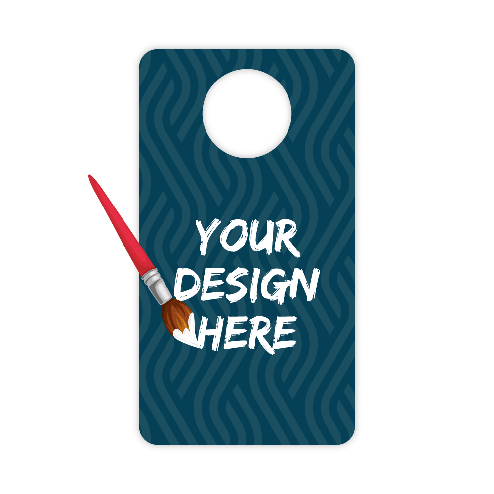 Custom Plastic 5.5" x 3" with 1.25" Hole Hanger
