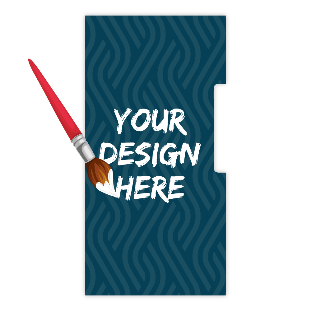 Custom Plastic 4.5" x 8.94" Large Tab Signage
