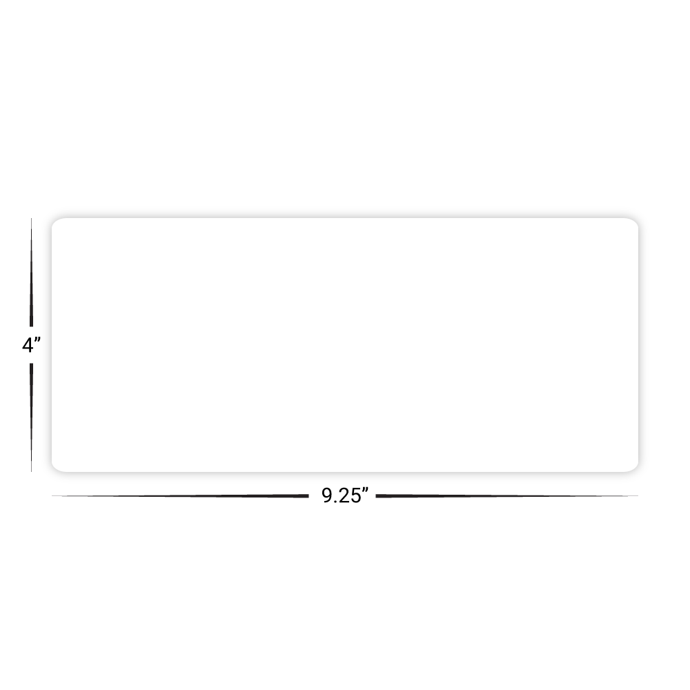 Custom Long Card - 4" x 9.25" Shape