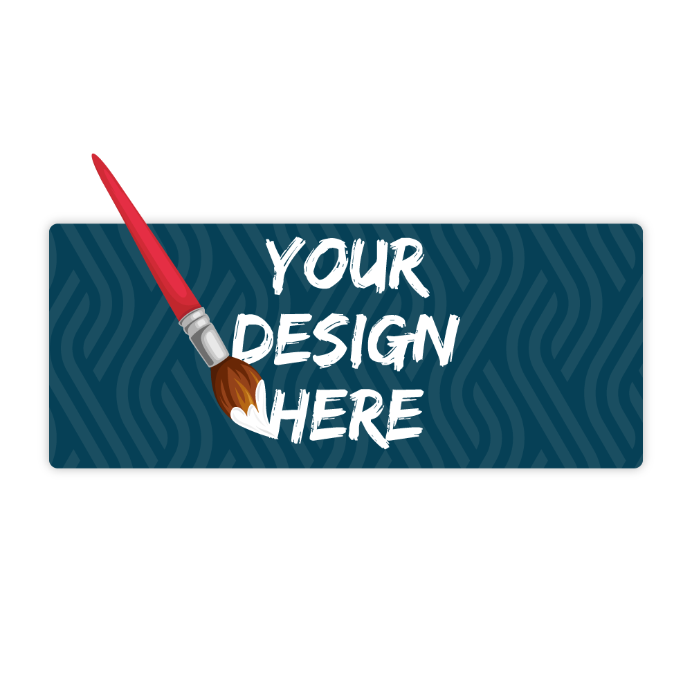 Custom Plastic 3.5" x 8.5" Pointed Corner Menus