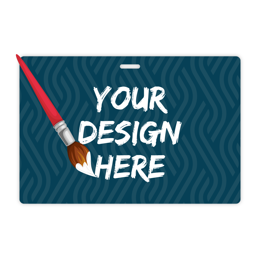 Custom Plastic 4" x 6" Horizontal Badges