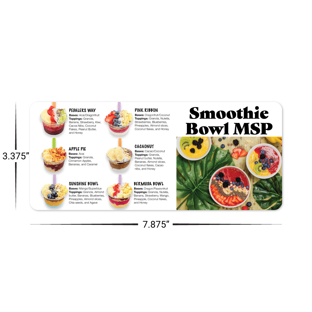 Custom Long Card - 7.875" x 3.375" Shape