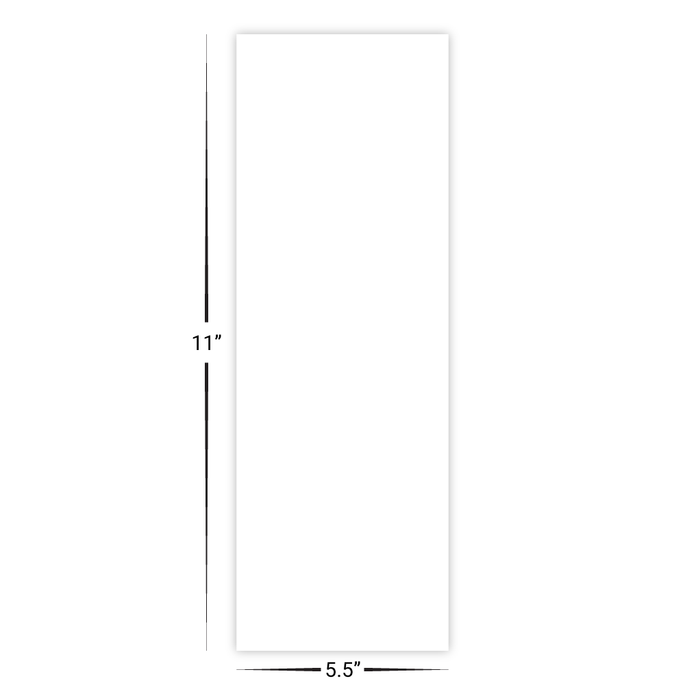 Custom Long Card - 5.5" x 16" Shape