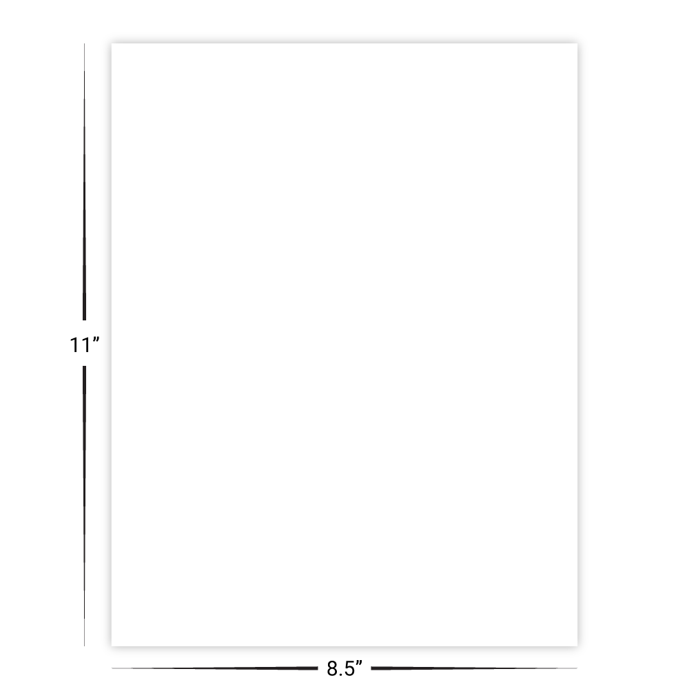 8.5" x 11" Paper Poster