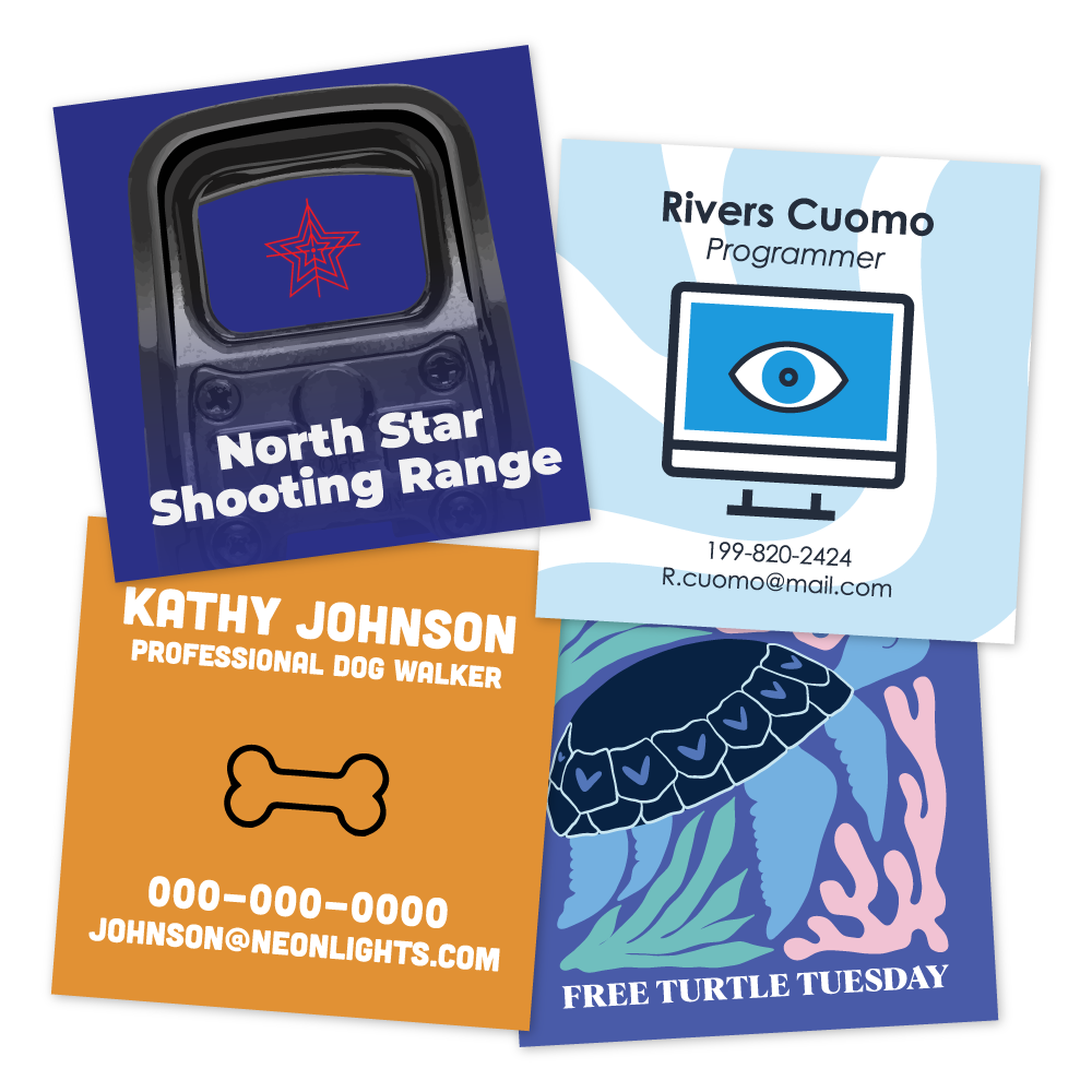 Custom Paper Business Cards - Square