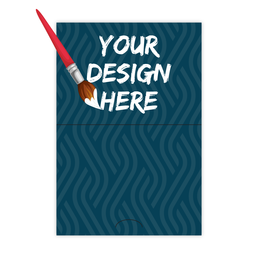 Custom Plastic 5.5" x 3.75" Foldable Card Holder