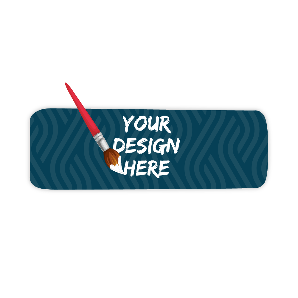 Custom Plastic 4.4" x 1.5" Tall Can Shape Cards