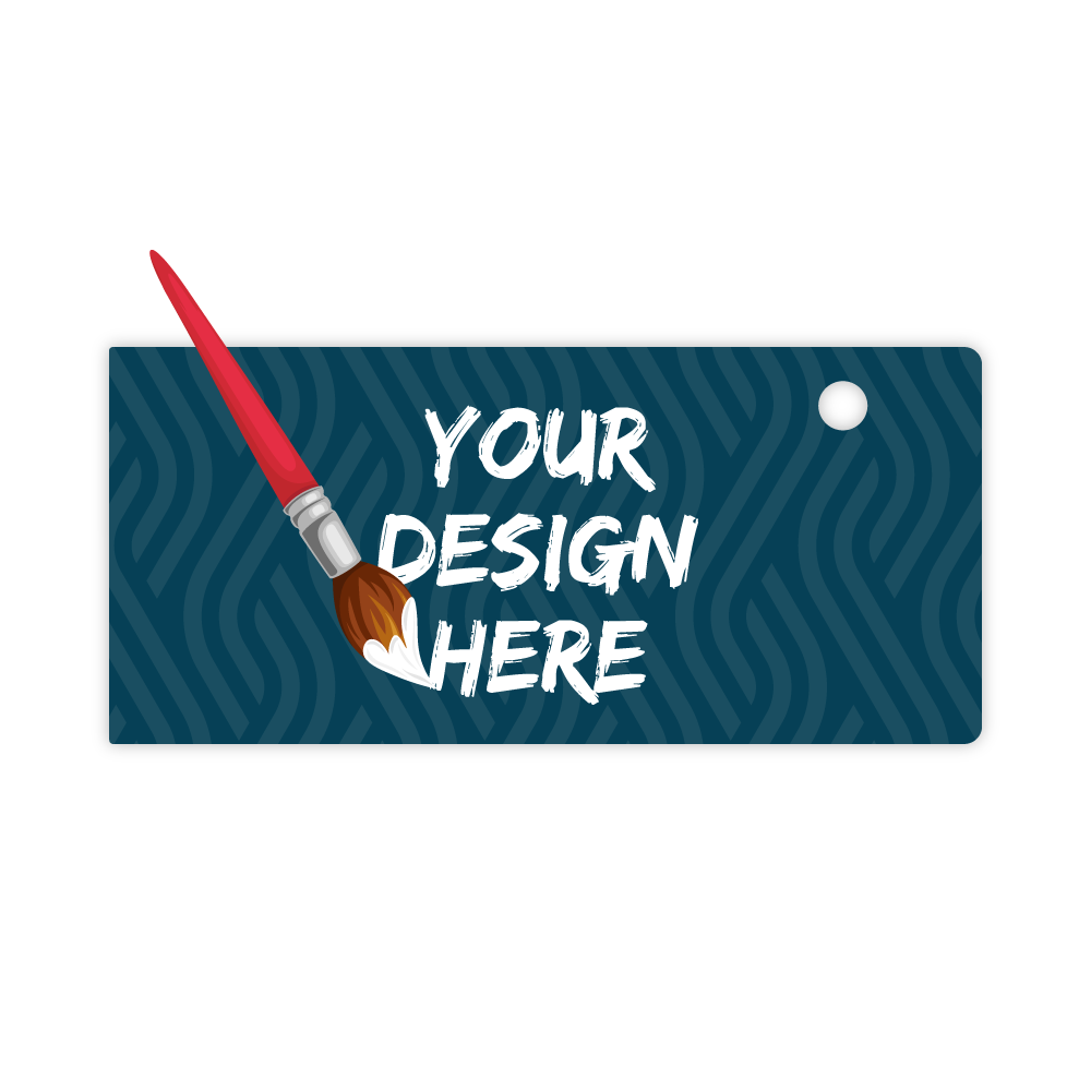 Custom Plastic 2" x 4.4" Rectangle Tags