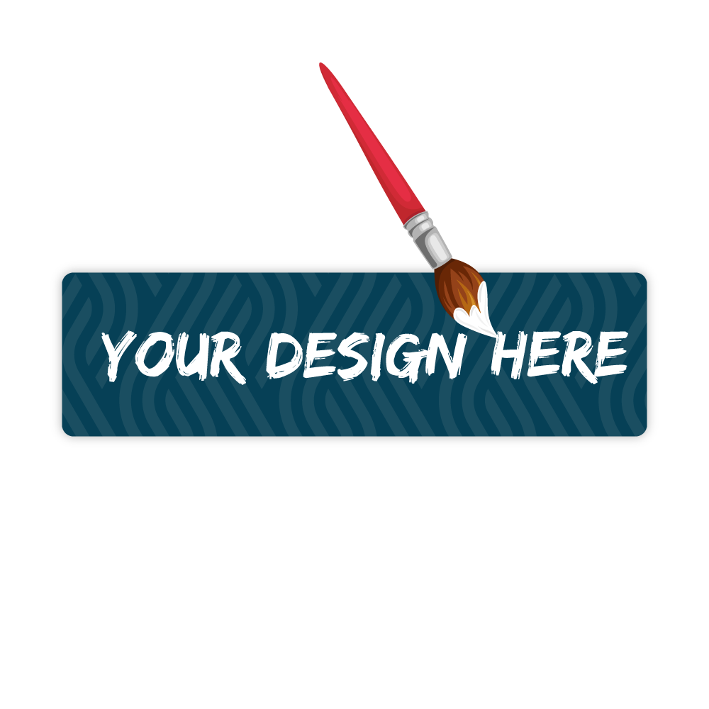 Custom Plastic 6.25" x 1.75" Bookmarks