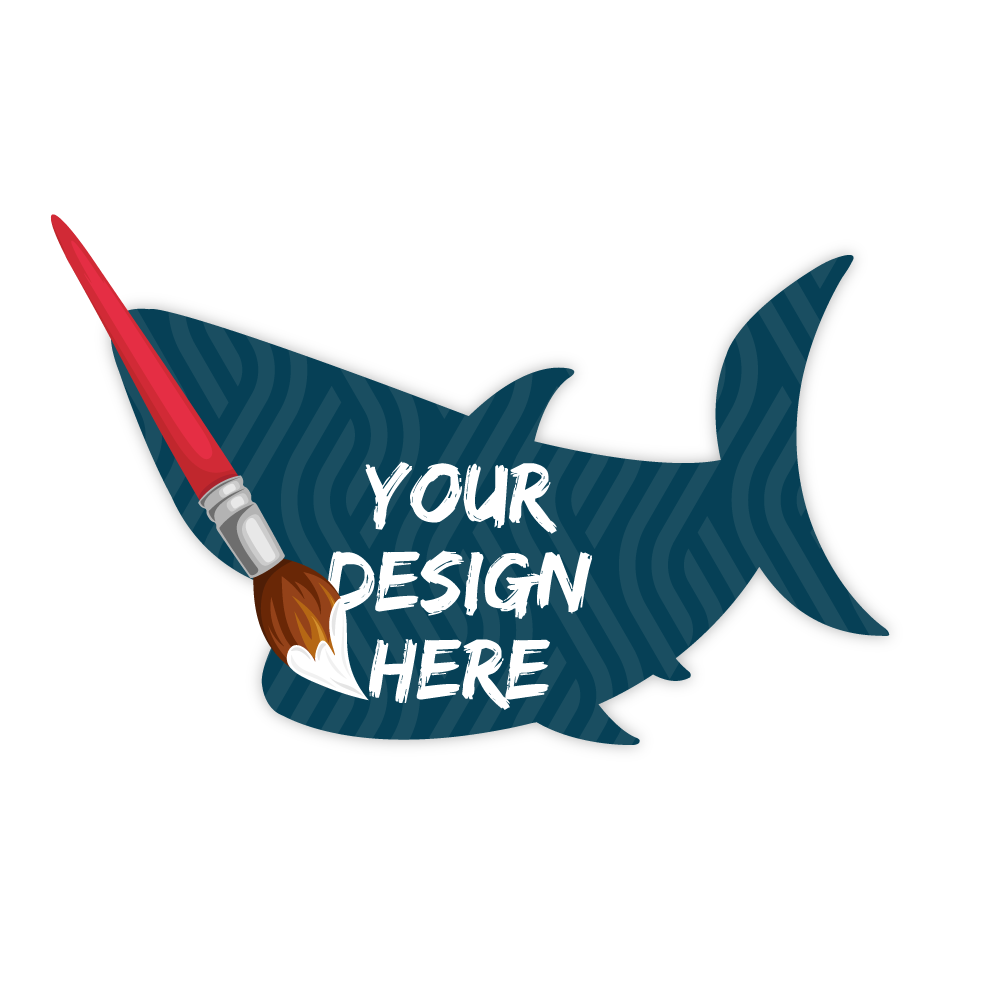 Custom Plastic 3.375" x 2.125" Shark Cards
