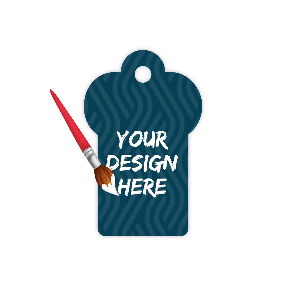 Custom Plastic 2.75" x 1.75" Crown Shape Key Tags