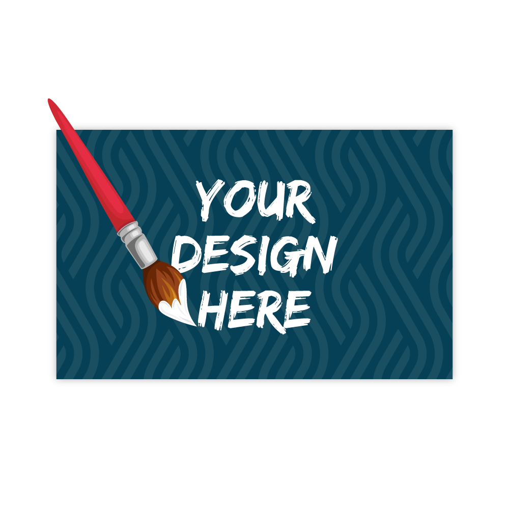 Custom Plastic 3.375" x 2.125" Square Corner Standard Cards