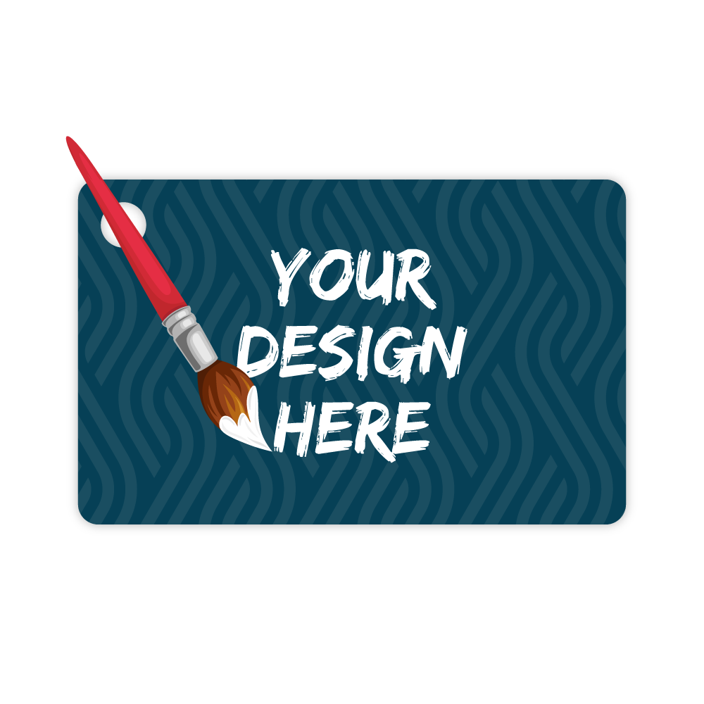 Custom Plastic 3.375" x 2.125" Cards with Corner Hole