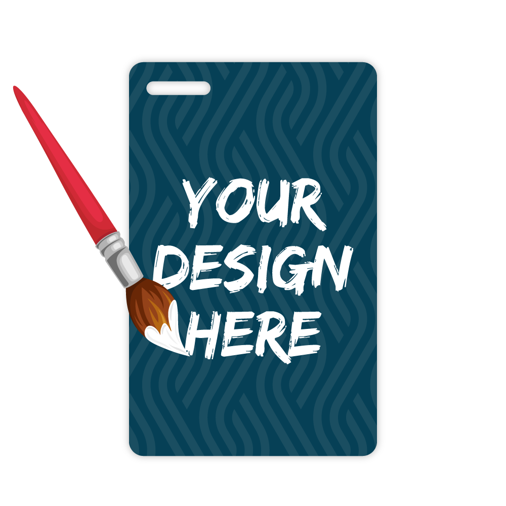 Custom Plastic 3.375" x 2.125" Badges with Corner Slot